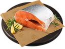 ЛОСОСЬ кусок, полуфабрикат из замороженного сырья (СП ГМ), 1кг