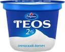 Йогурт ТЕОС Савушкин Греческий натуральный 2%, 250г