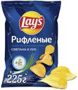 Чипсы картофельные Lay's рифленые Сметана-Лук 225 г