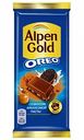 Шоколад молочный Alpen Gold Oreo со вкусом арахисовой пасты, 95 г