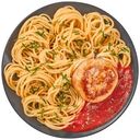 Биточек куриный со спагетти в томатном соусе Перекрёсток Select, 250г