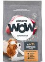 Сухой полнорационный корм для собак Alphapet с индейкой и рисом  для взрослых собак мелких пород AlphaPet WOW Superpremium, 500 г