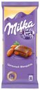 Шоколад Milka молочный с цельным миндалем, 90 г