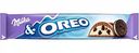 Шоколад молочный Milka со вкусом Ванили и кусочками печенья Oreo, 37 г