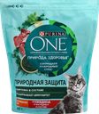 Корм сухой для взрослых кошек PURINA ONE Superfood с говядиной, для стерилизованных, 680г