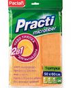 Тряпка для мытья пола из микрофибры 2 в 1 Paclan Practi, 50×60 см