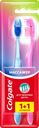 Зубная щетка COLGATE Массажер, средней жесткости, 1+1, 2шт