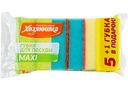 Губки для посуды Хозяюшка Мила Maxi, 5+1 шт.
