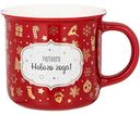 Кружка фарфоровая Winter Story цвет красный, 355мл