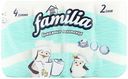 Бумажные полотенца Familia двухслойные 4 рулона