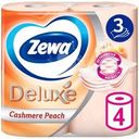 Туалетная бумага Zewa Deluxe Персик 3 слоя 4 рулона