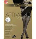 Колготки женские Omsa Attiva Plus size цвет: nero/чёрный, 40 den, 6р-р