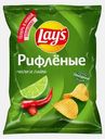 Чипсы рифленые со вкусом чили и лайма Lays 105г
