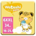Подгузники-трусики ночные Watashi детские одноразовые р 6/XXL 16-25 кг 34 шт