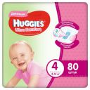 Подгузники Huggies Ultra Comfort для девочек 4 (8-14 кг) 80 шт