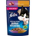 Влажный корм для кошек Felix Аппетитные кусочки ягненок-курица в желе, 75г