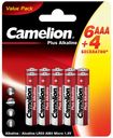 Батарейки Camelion Plus Alkaline LR03-BP6+4 (LR03-BP6+4, миз