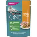 PURINA ONE® (ПУРИНА УАН) Корм консервированный полнорационный для домашних кошек, с курицей высокого качества и морковью, 75 гр