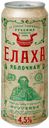 Сидр «Елаха» яблочный полусладкий 4.5%, 450 мл