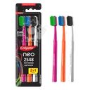 Зубная щетка COLGATE Neo 2548 кончиков щетинок, средней жесткости, 2+1, 3шт