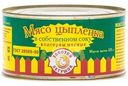 Мясо цыплят Золотой петушок в собственном соку 325г