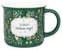Кружка фарфоровая Winter Story цвет зеленый, 355мл