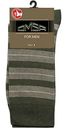 Носки мужские Omsa Style 504 в полоску цвет: хаки, 45-47 р-р