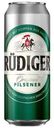 Пиво Rüdinger Original Pilsener светлое пастеризованное 4.5%, 450мл