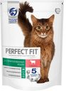 сухой корм PERFECT FIT, Перфект Фит, для стерилизованных кошек с говядиной, 650г