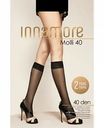 Гольфы женские Innamore Molli цвет: nero/ черный, 40 den, 2 пары