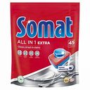 Средство для посудомоечных машин All in One Somat extra 9 actions, 45 таблеток