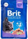 Корм для кошек Brit Premium Треска в соусе, 85 г