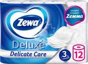 Бумага туалетная ZEWA Deluxe без аромата 3-слоя, 12шт