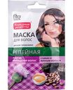 Маска для волос репейная Fito косметик Народные рецепты против выпадения волос с какао и яичным желтком, 30 мл