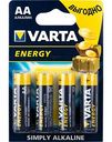 Батарейки алкалиновые Varta Energy AA/R6/LR6, 4 шт.