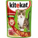 Корм для кошек в желе Kitekat с говядиной, 85 г