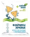 Флайчипсы зерновые кукурузно-рисовые с солью Зелёная Линия, 40г