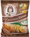 Чипсы картофельные Хрустящий картофель в ломтиках со вкусом Сметаны и лука, 70г