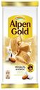 Шоколад Alpen Gold белый с миндалем и кокосом 85 г