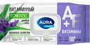 Влажные салфетки Aura Family Витаминный комплекс Шалфей + Алоэ, 180шт.
