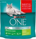 Корм Purina ONE для домашних кошек, индейка и цельные злаки, 1.5 кг