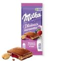 Шоколад Milka Миндаль-лесные ягоды молочный, 80г