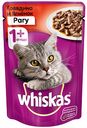 Корм для кошек Рагу Whiskas Говядина и ягненок, от 1 года, 85 г