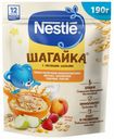 Каша Nestle Шагайка 5 злаков овсяная молочная яблоко-земляника-персик с 12 месяцев 190 г