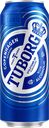Пиво TUBORG светлое пастеризованное фильтрованное безалкогольное, 0,45л