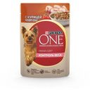 Корм для собак Purina ONE Мини Контроль веса влажный с курицей рисом и томатами в подливе, 85 г