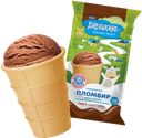 Мороженое ДИВУШКИНО — УДИВИТЕЛЬНАЯ ДЕРЕВНЯ пломбир шоколадный стаканчик, 100г