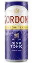 Коктейль алкогольный Gordon's Gin&Tonic, 250мл
