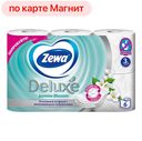 Бумага туалетная ЗЕВА Делюкс Жасмин 3-слойная, 6рулонов