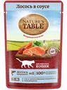Влажный корм Nature`s Table для кошек Лосось в соусе, 85г